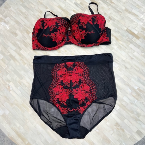 Soma Sensuous Opulence Perfect Coverage Bra and Retro Brief Panty Set - Picture 12 of 16